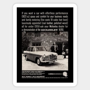 WOLSELEY 16/60 - advert Sticker